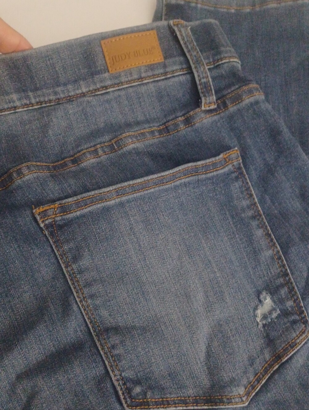 Judy Blue Boyfriend Fit Jeans Sz 20W Distressed Front
